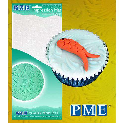 PME Elegant Wave Design Impression Mat